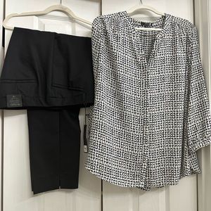 Lane Bryant dress pants and NYDJ blouse.